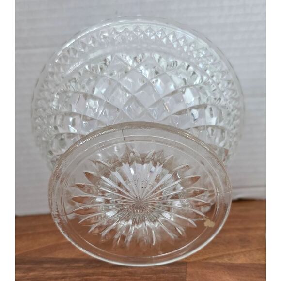 Wexford Anchor Hocking Clear Glass Candy Compote Dish 6" Width - Picture 3 of 5